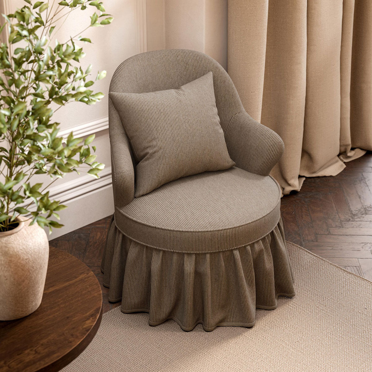 Sanderson Mayford Wool fabric – Walnut (2)