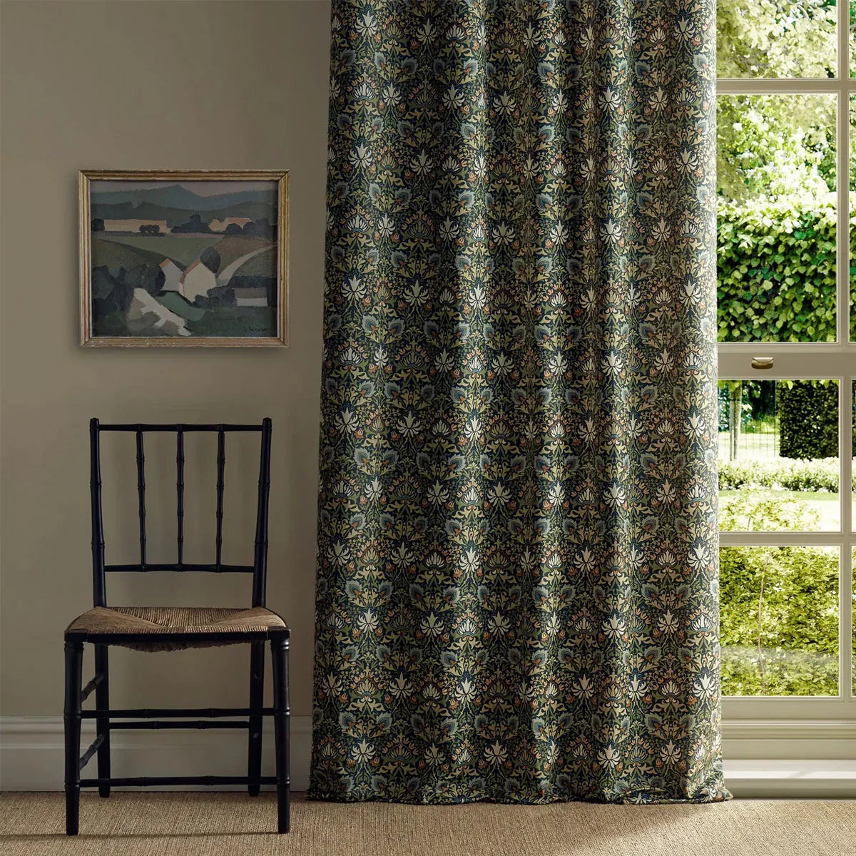 Meda Iris Fabric - Morris & Co