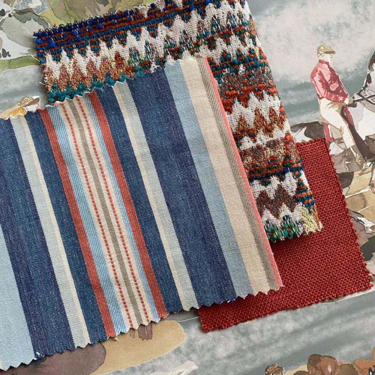 Medford Stripe Fabric - Mulberry Home