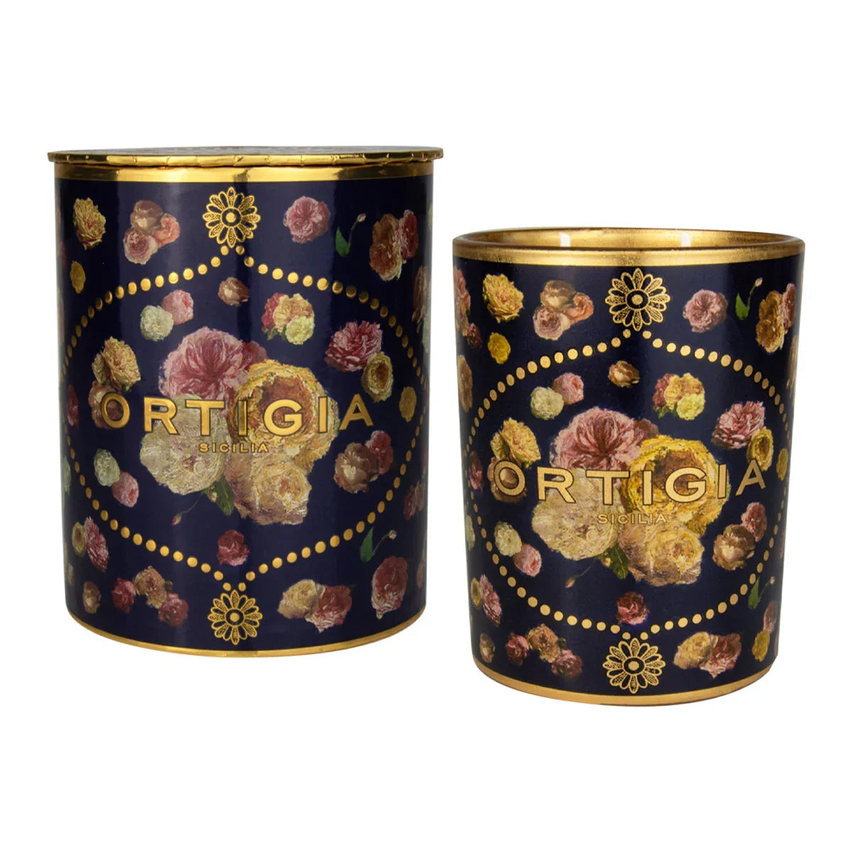 Medium Decorated Candle - Ortigia