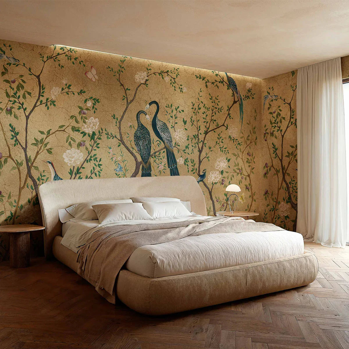 Metallic Edo Mural Wallpaper - Coordonne
