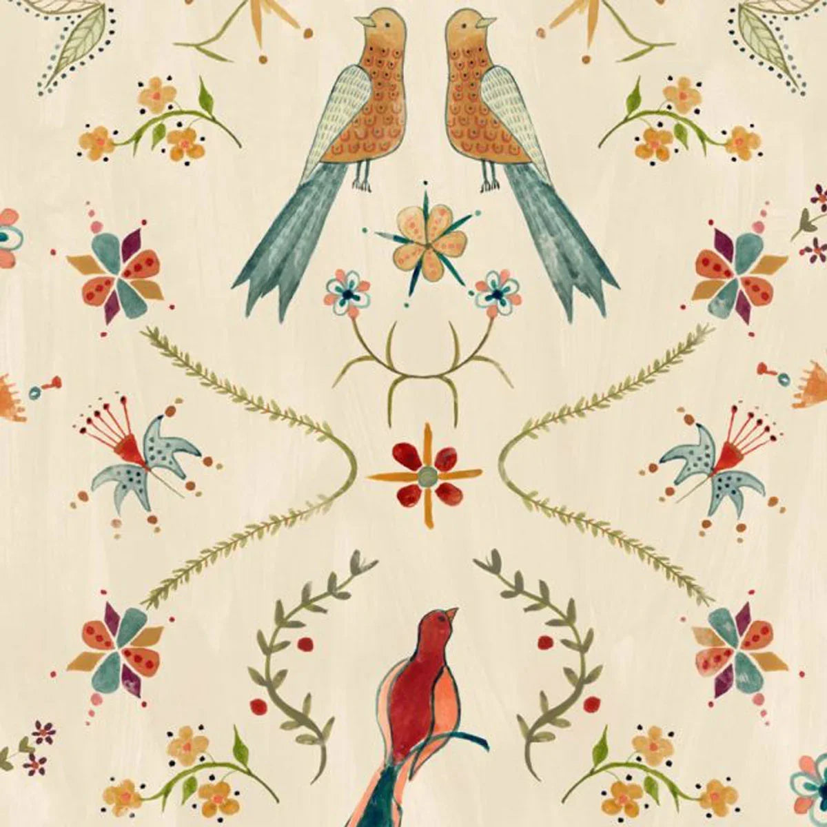 Metaphoric Birds Wallpaper - Coordonne