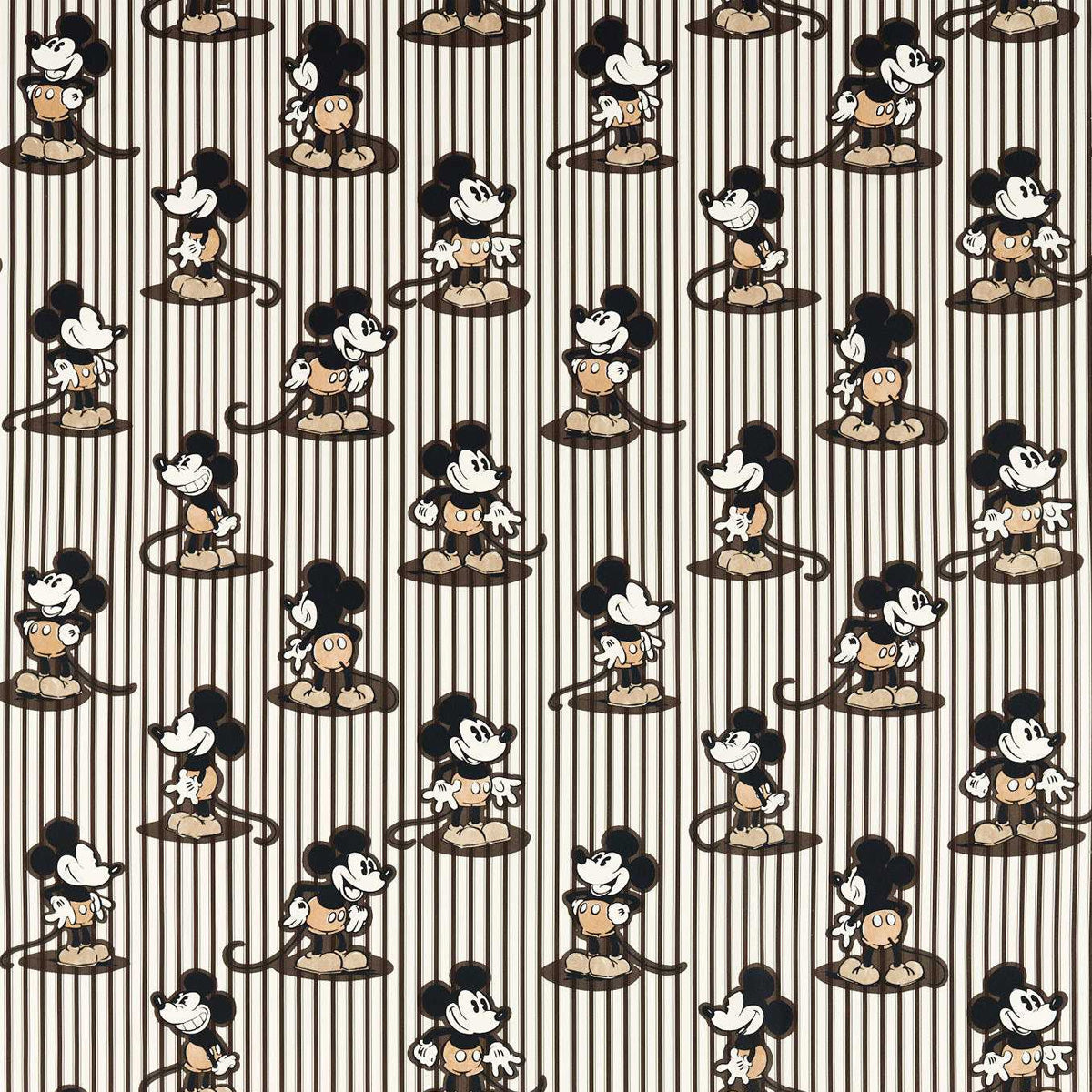 Sanderson X Disney &#39;Mickey Stripe - Humbug&#39; Fabric