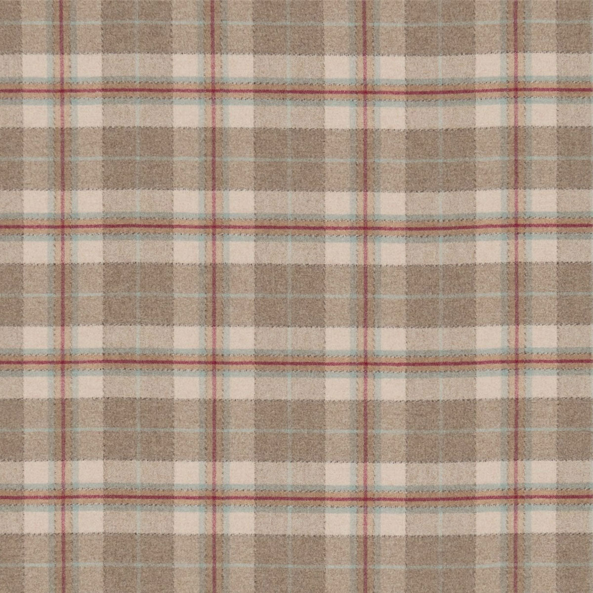 Sanderson Milton fabric – Cherry/Biscuit