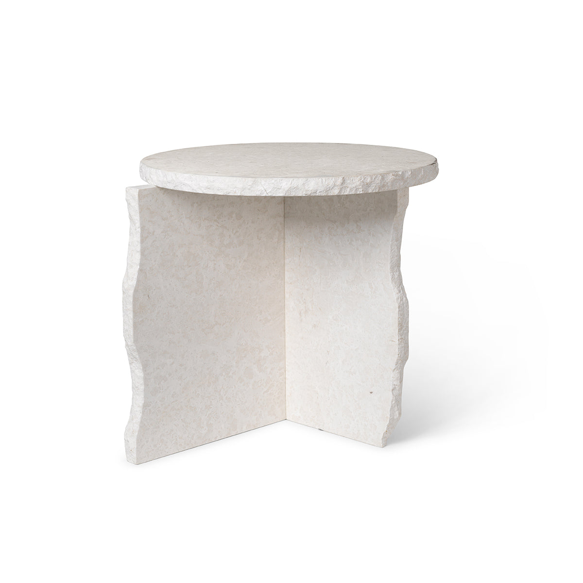 Mineral Sculptural Table Bianco Curia- ferm LIVING