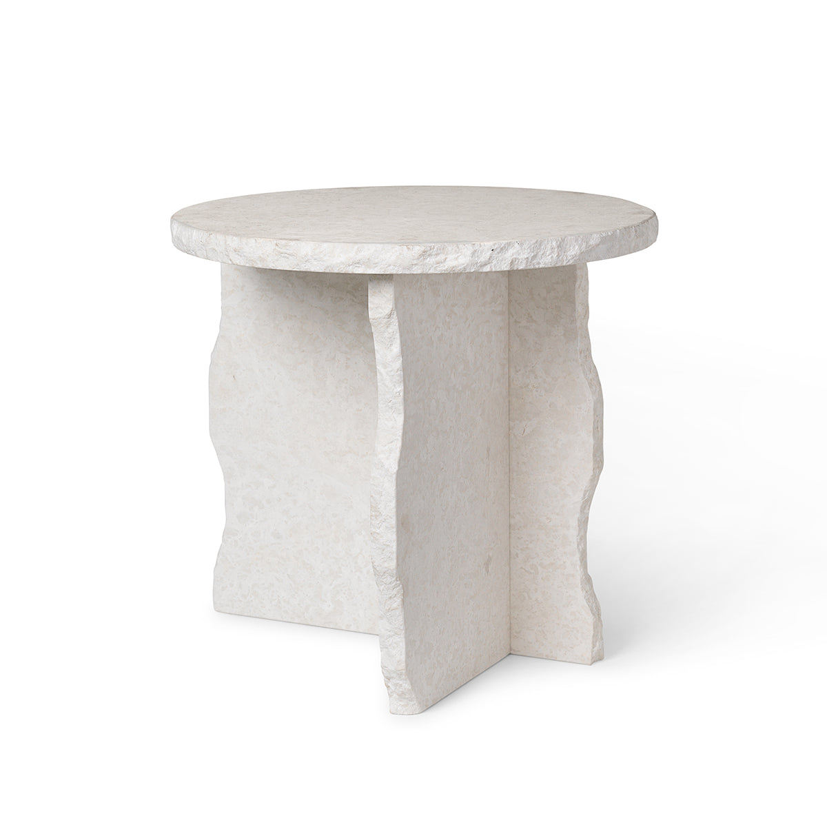 Mineral Sculptural Table Bianco Curia- ferm LIVING