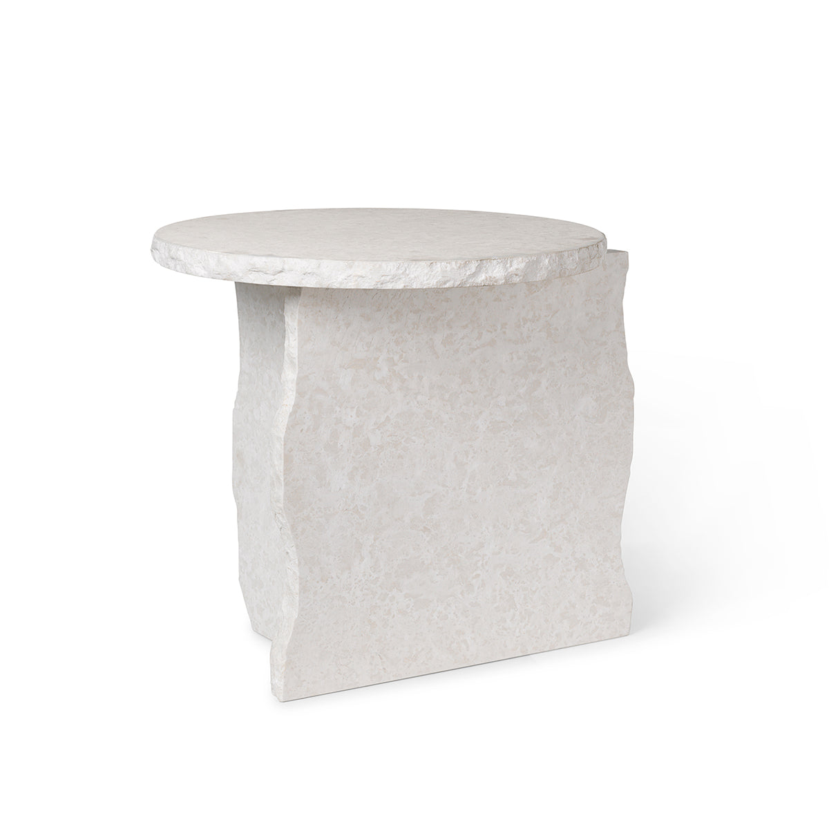 Mineral Sculptural Table Bianco Curia- ferm LIVING