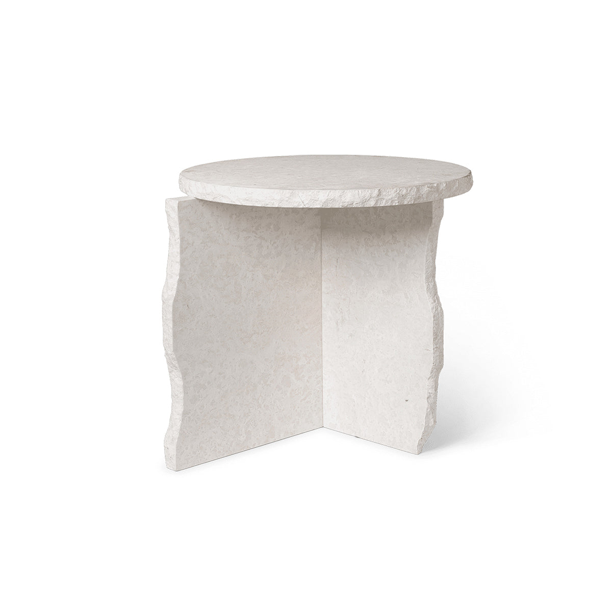 Mineral Sculptural Table Bianco Curia- ferm LIVING