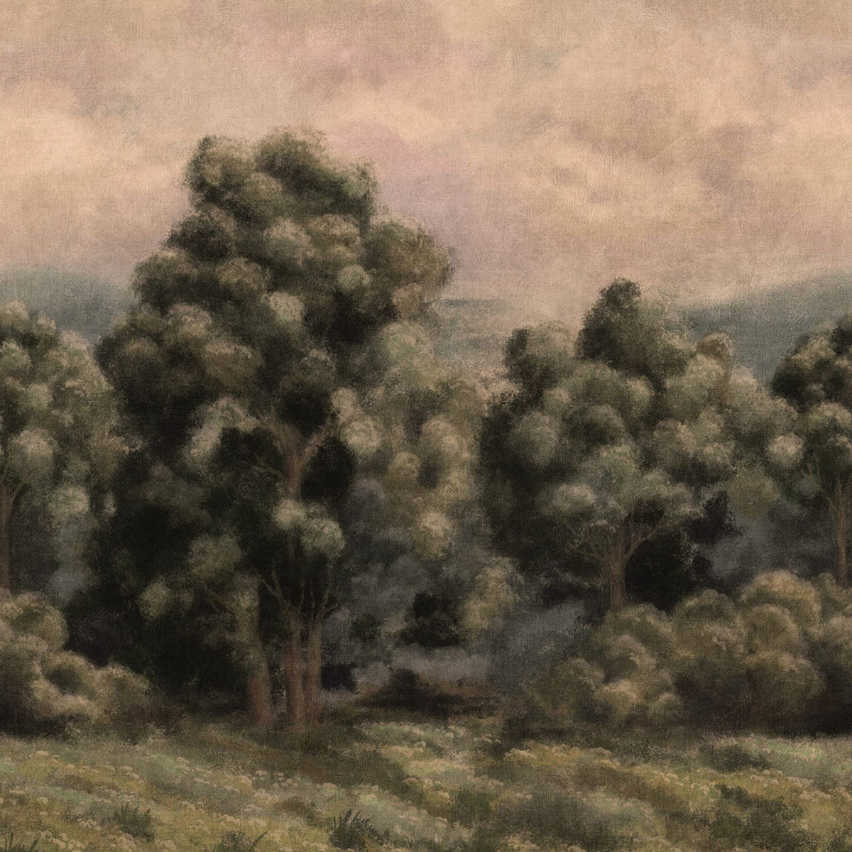 Misty Forest Mural Wallpaper - Borastapeter