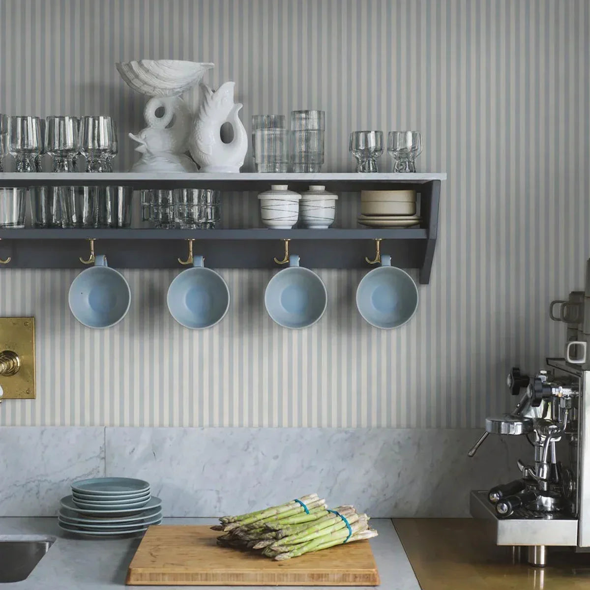 Mölle Stripe Wallpaper - Borastapeter