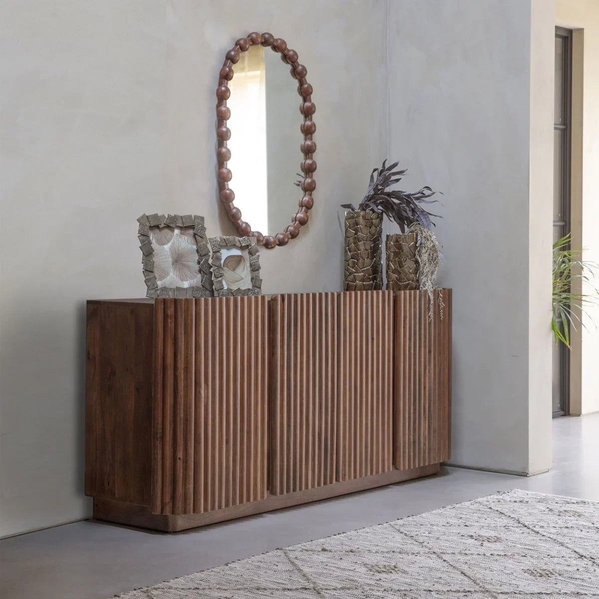 Monterey Four Door Wooden Buffet Sideboard - Courthouse Furniture