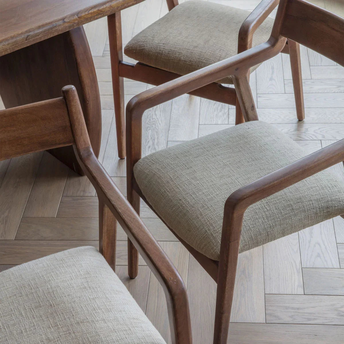 Monterey Wooden Upholstered Dining Chair - Courthouse Furniture