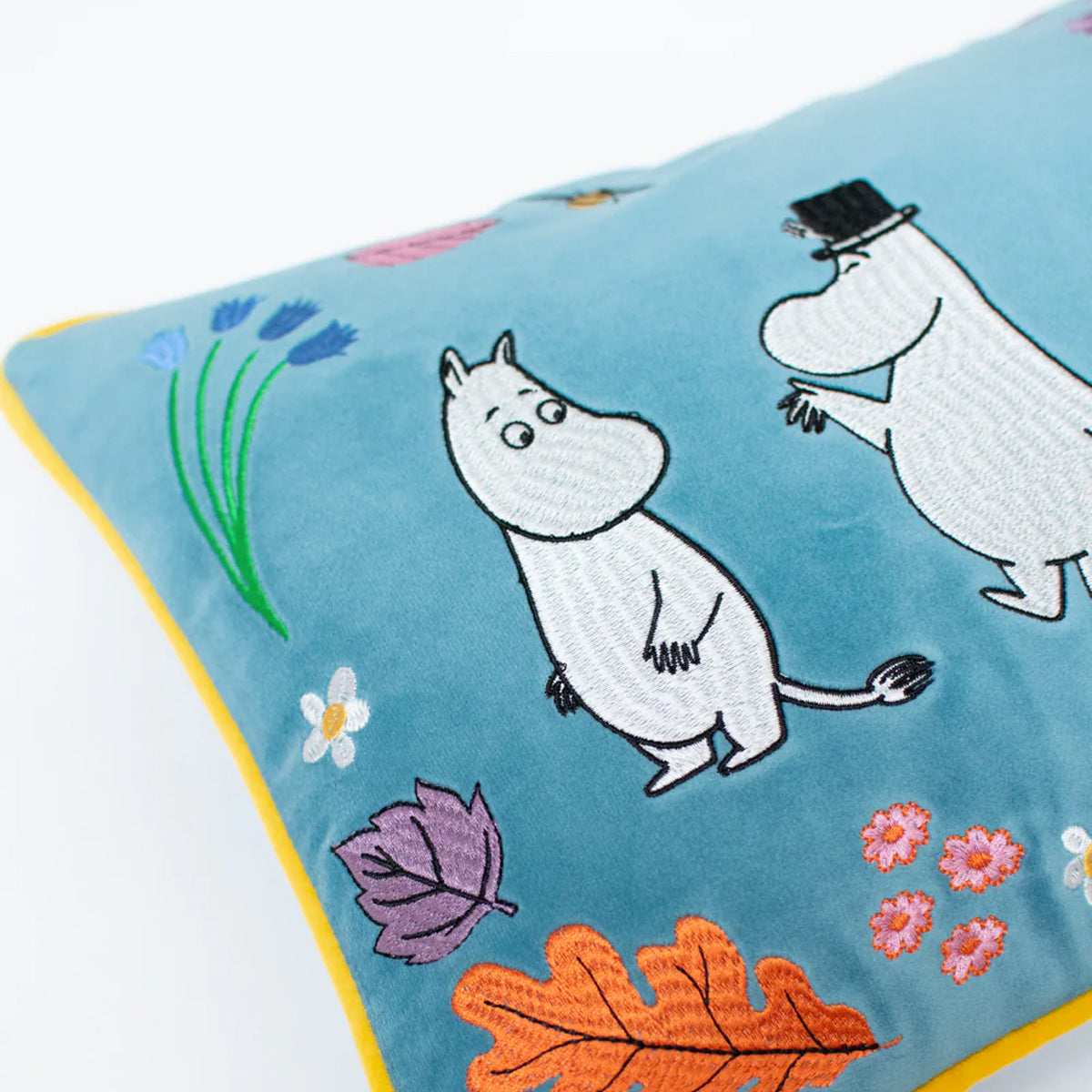 Moomin Family Blue Bolster Cushion Cover - Karen Mabon