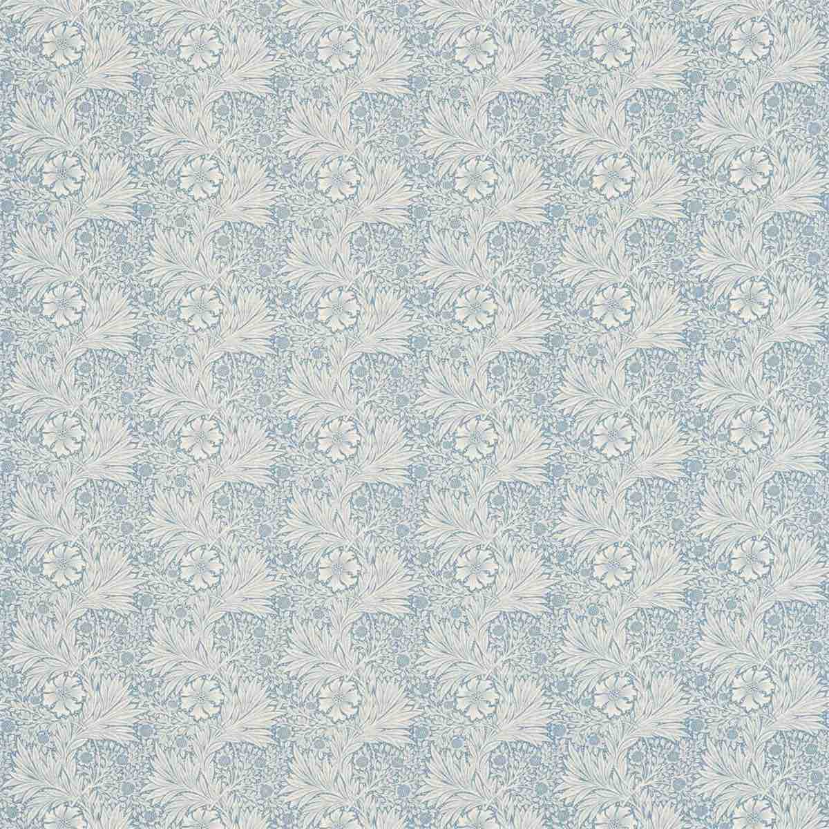 Morris &amp; Co &#39;Marigold - China Blue/Ivory&#39; Fabric
