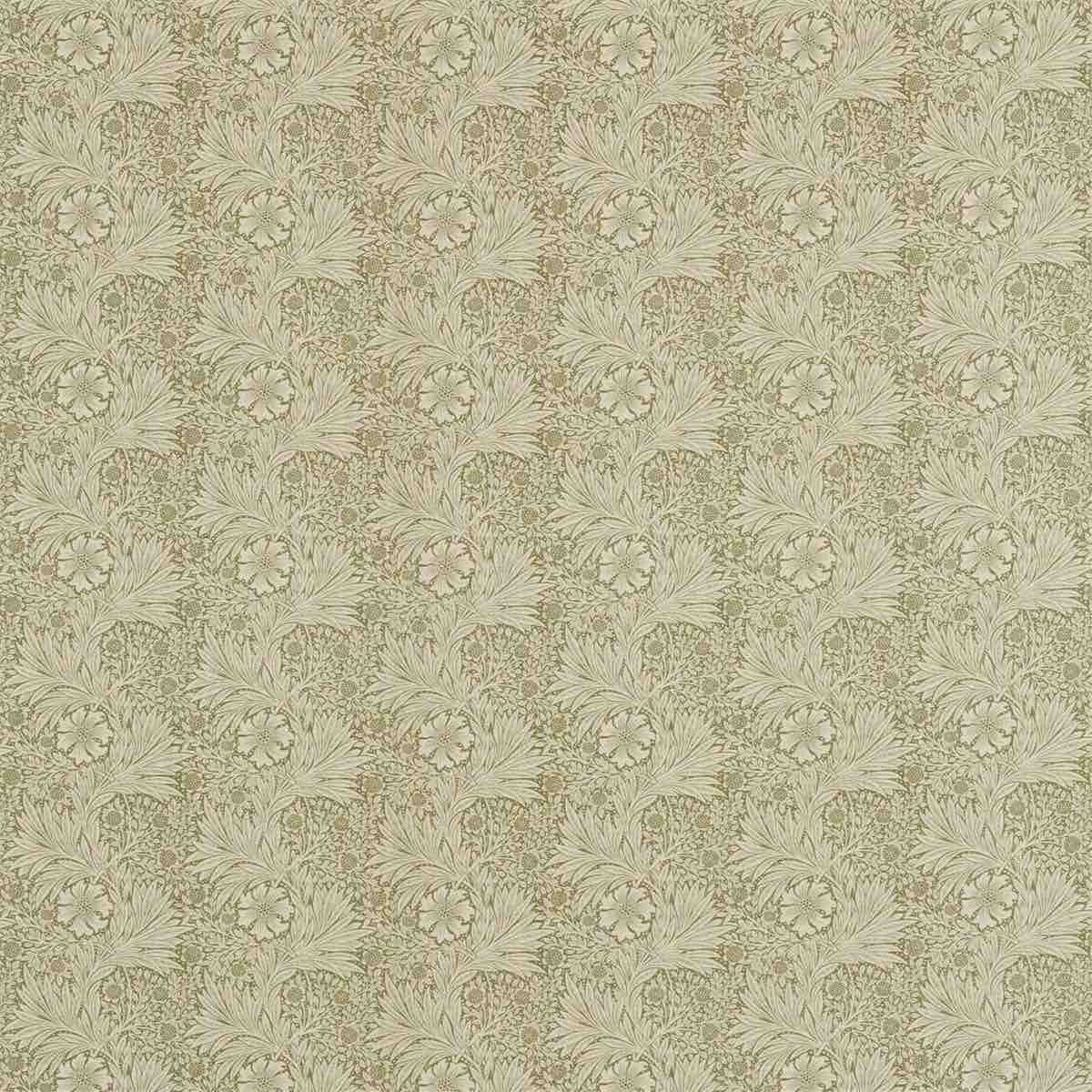 Morris &amp; Co &#39;Marigold - Olive/Linen&#39; Fabric