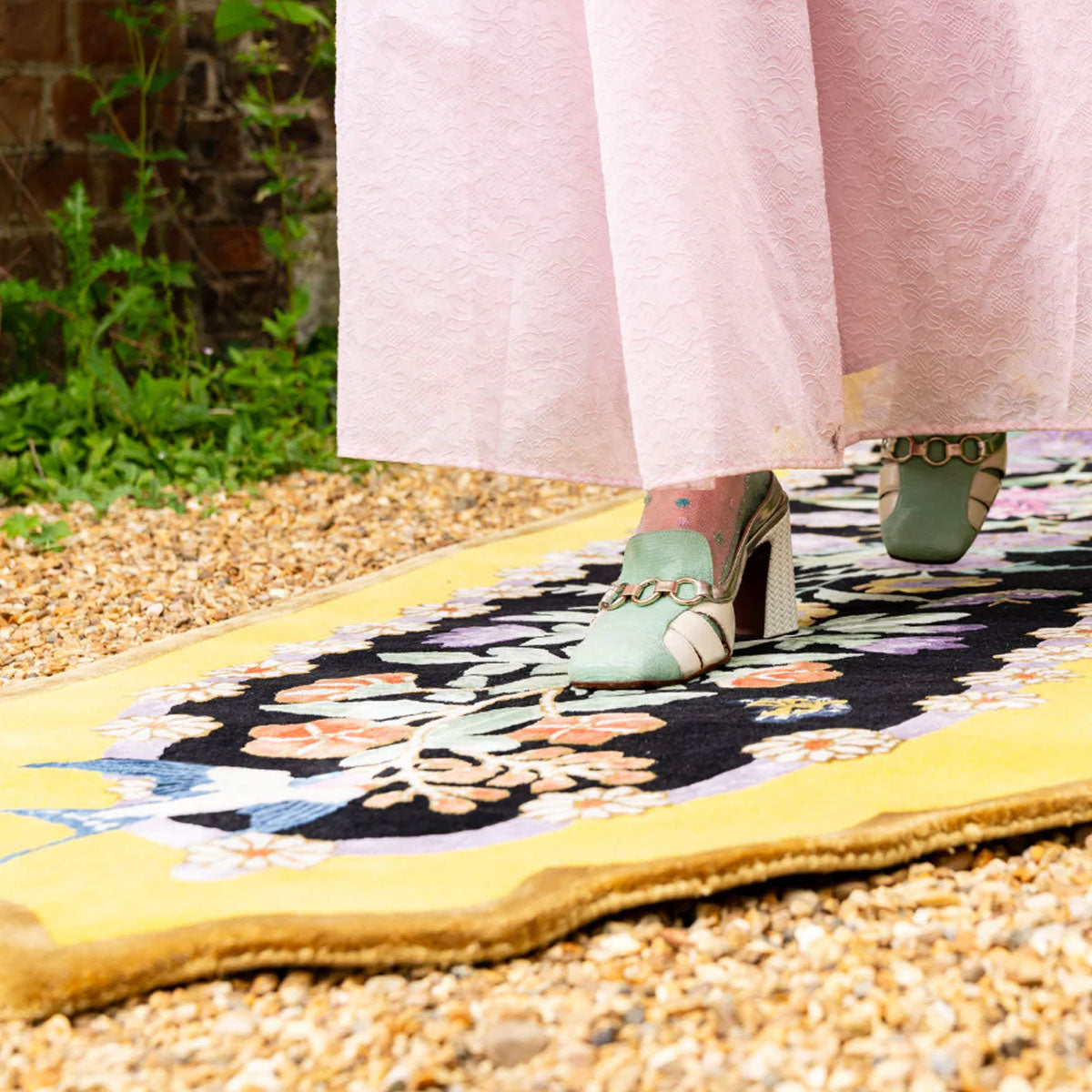 Mughal Flower Show Hand Tufted Runner - Wendy Morrison Design