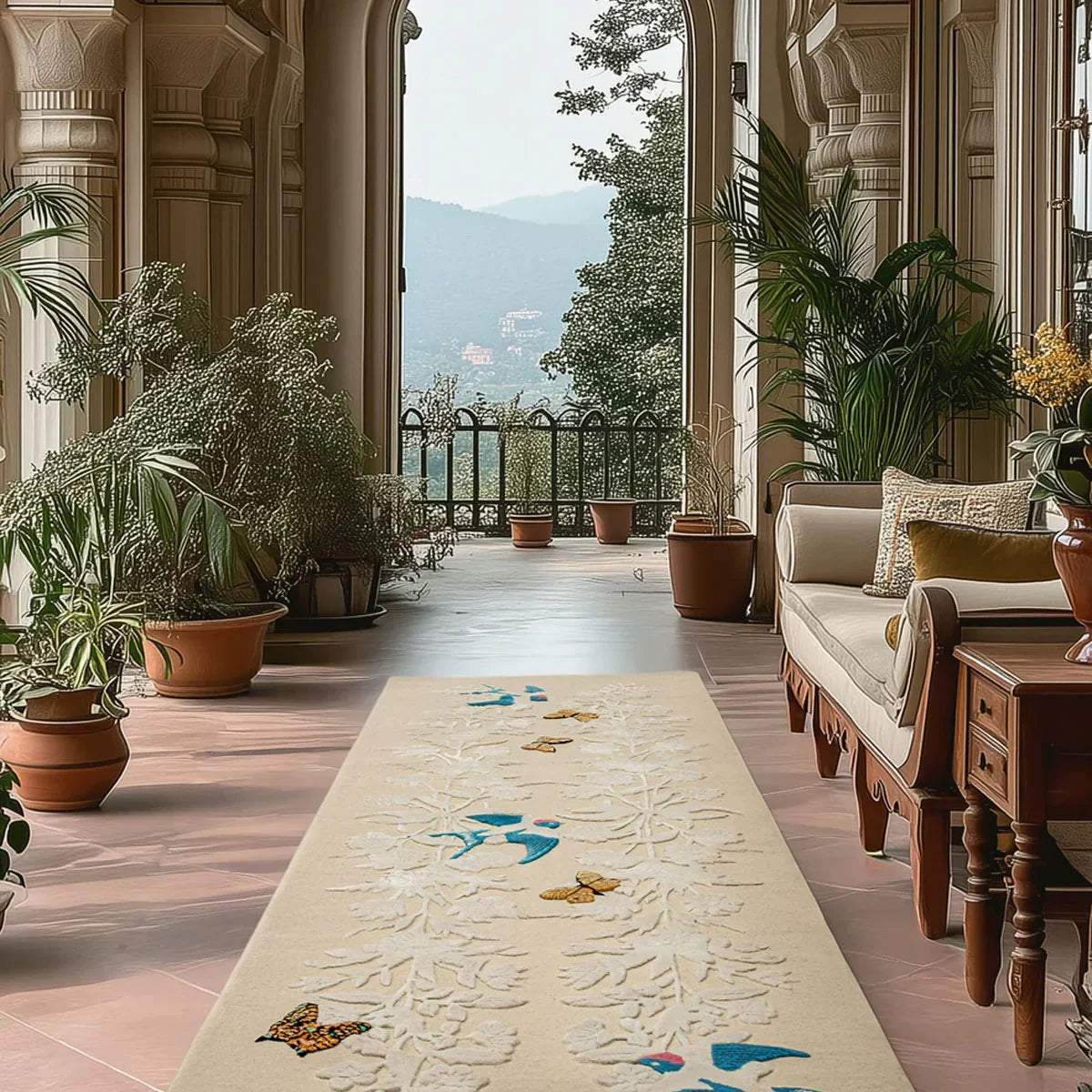 Mumtaz Mahal Hand Tufted Runner - Wendy Morrison Design