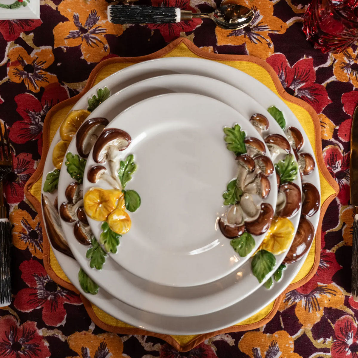 Hand Plated Mushroom Ceramic Tableware - Les Ottomans