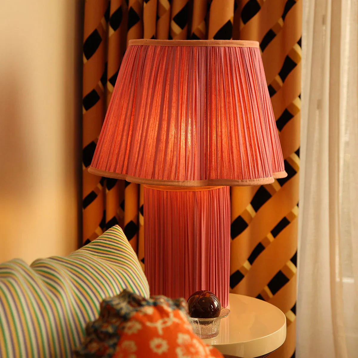Myra Silk Lamp Fuchsia - Doing Goods