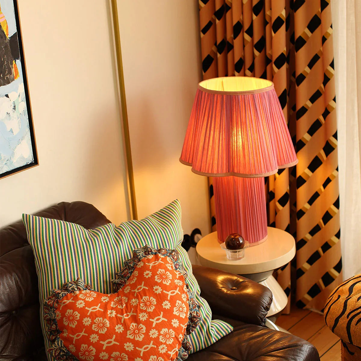 Myra Silk Lamp Fuchsia - Doing Goods