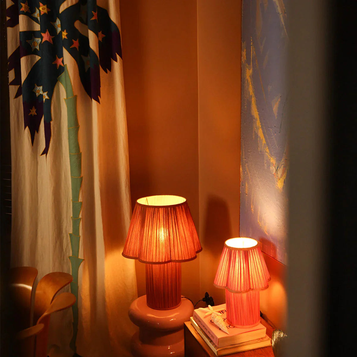 Myra Silk Lamp Fuchsia - Doing Goods