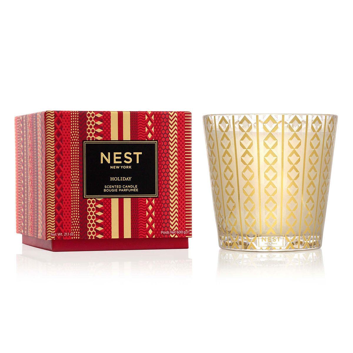 Holiday 3 Wick Candle 600g - NEST New York