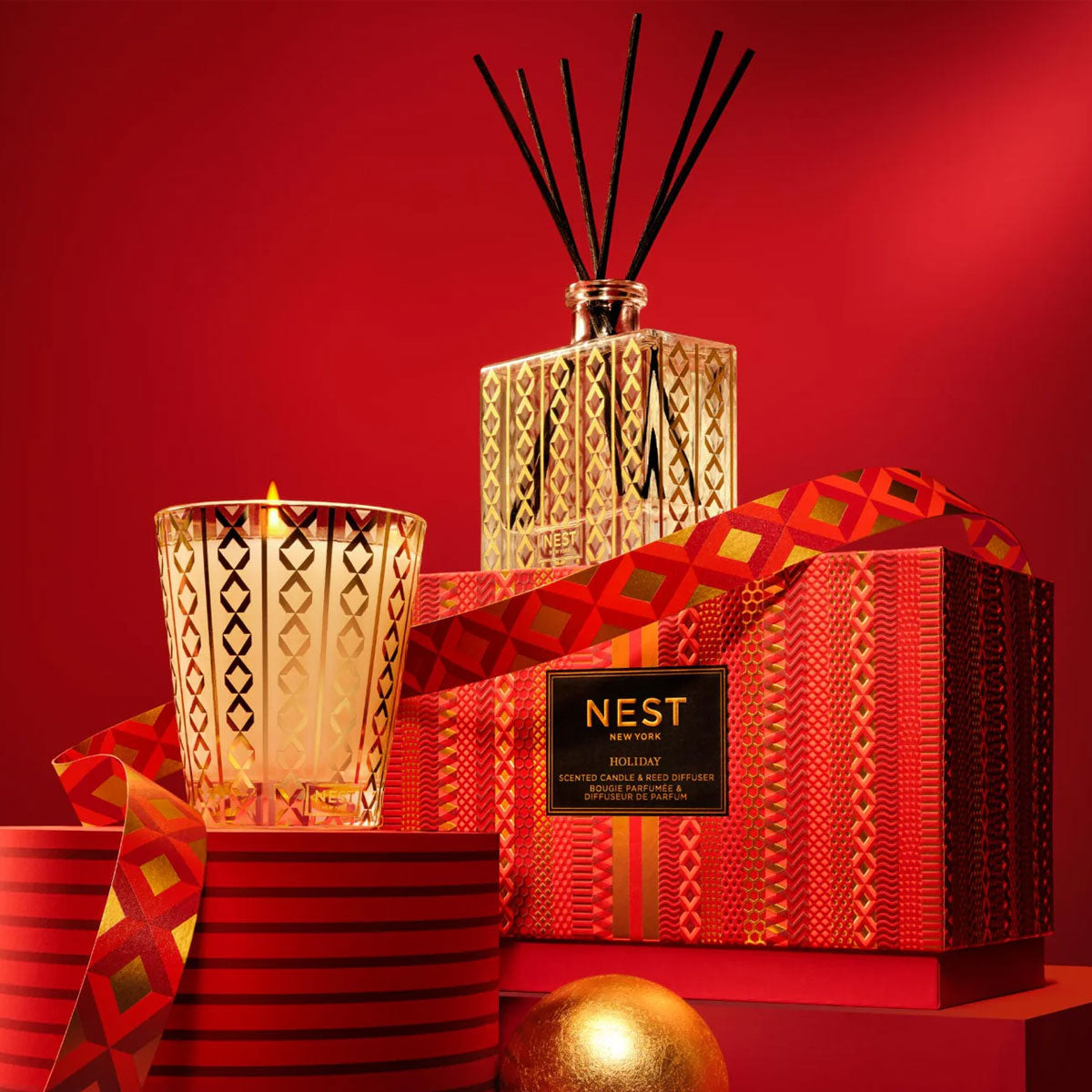 Holiday Classic Candle &amp; Diffuser Set - NEST New York