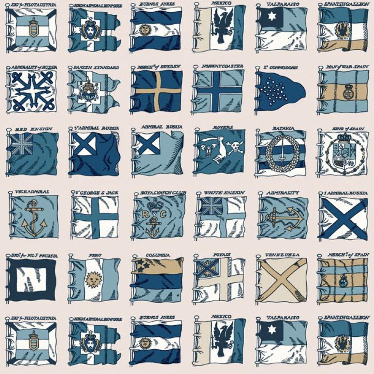 Mulberry Home Naval Ensigns Wallpaper