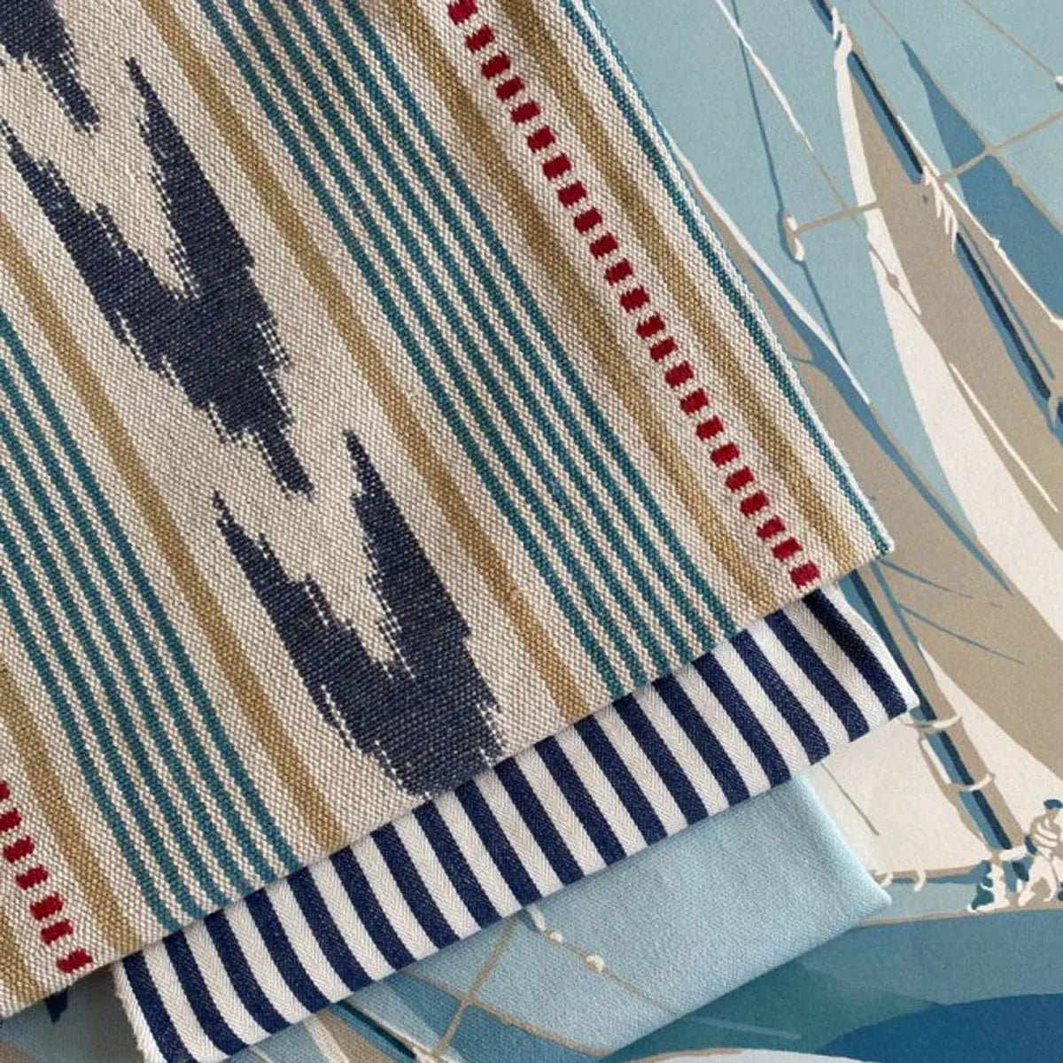 Newport Stripe Fabric - Mulberry Home