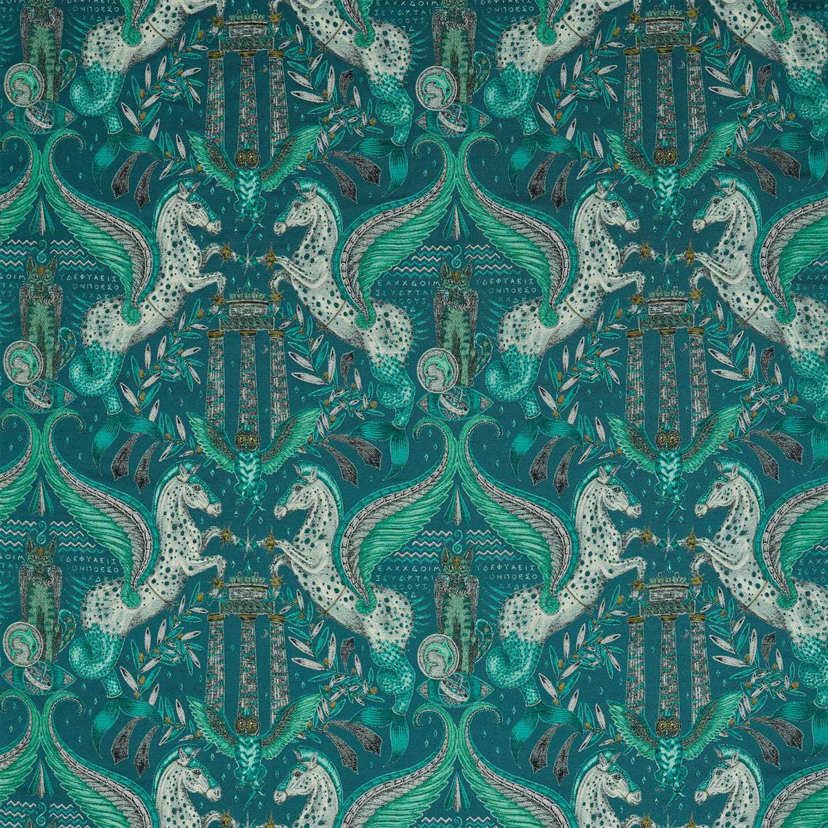 Odyssey Mythos Jacquard Fabric - Clarke &amp; Clarke X Emma Shipley
