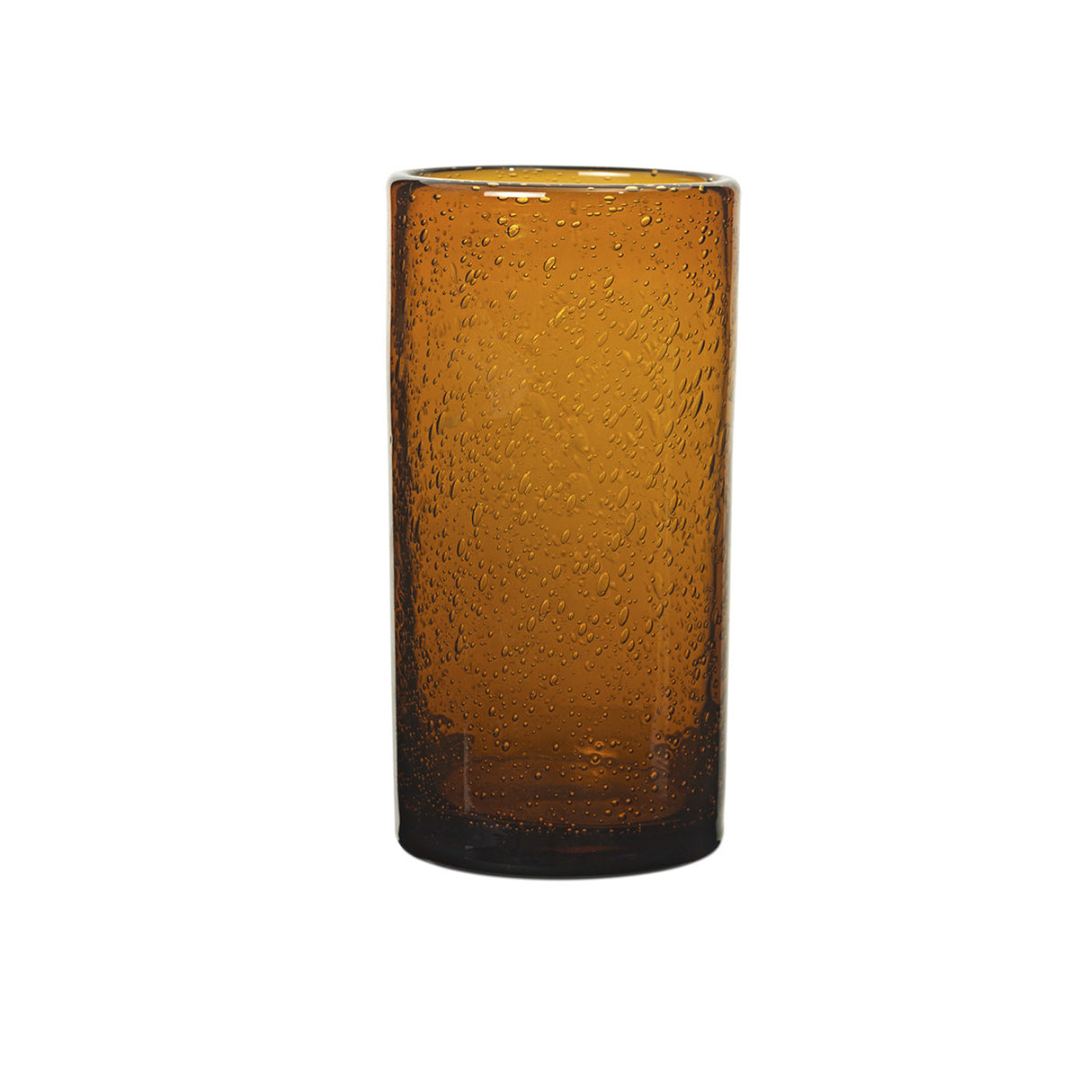 Oli Water Glass Tall Amber - ferm LIVING