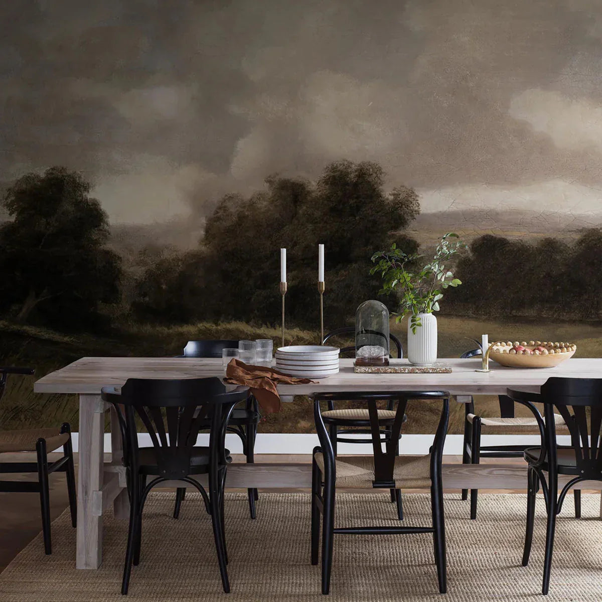 Oilpainting Landscape Mural Wallpaper - Borastapeter