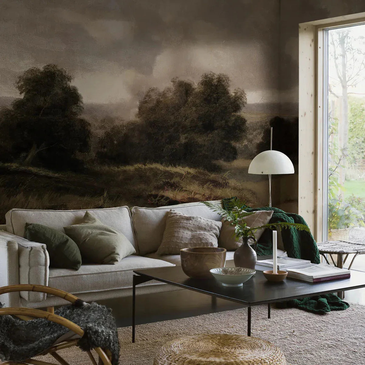 Oilpainting Landscape Mural Wallpaper - Borastapeter
