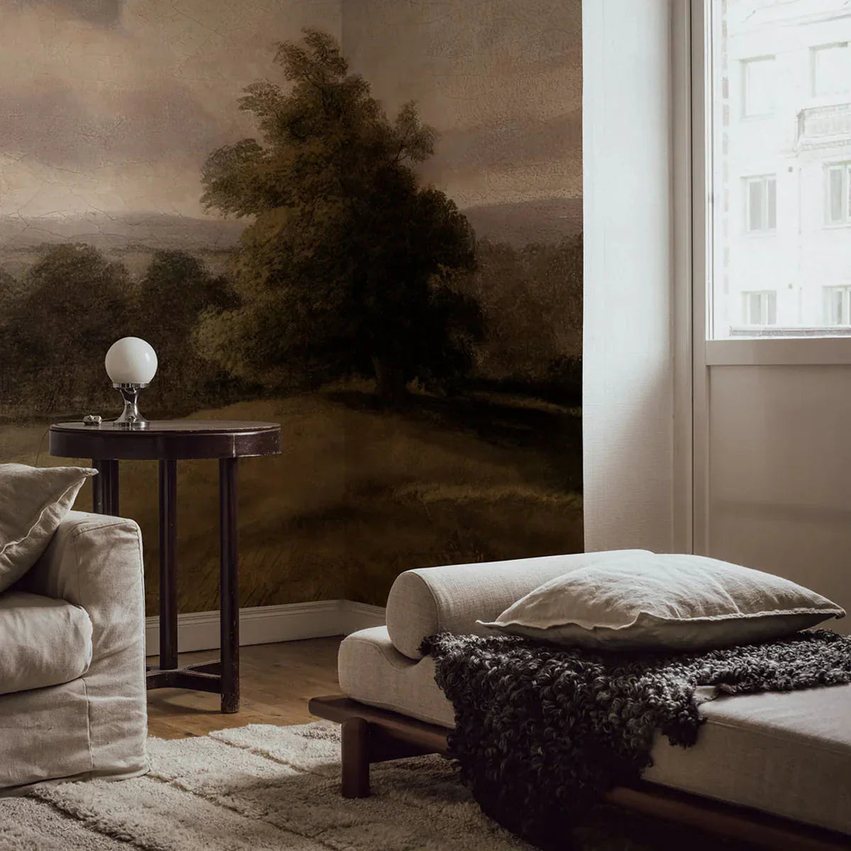 Oilpainting Landscape Mural Wallpaper - Borastapeter