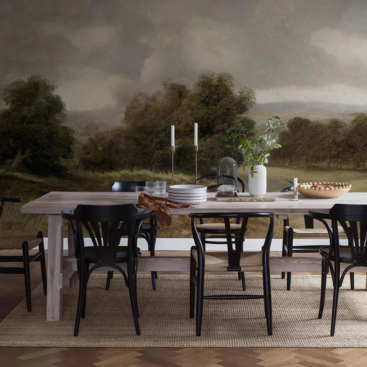 Oilpainting Landscape Mural Wallpaper - Borastapeter