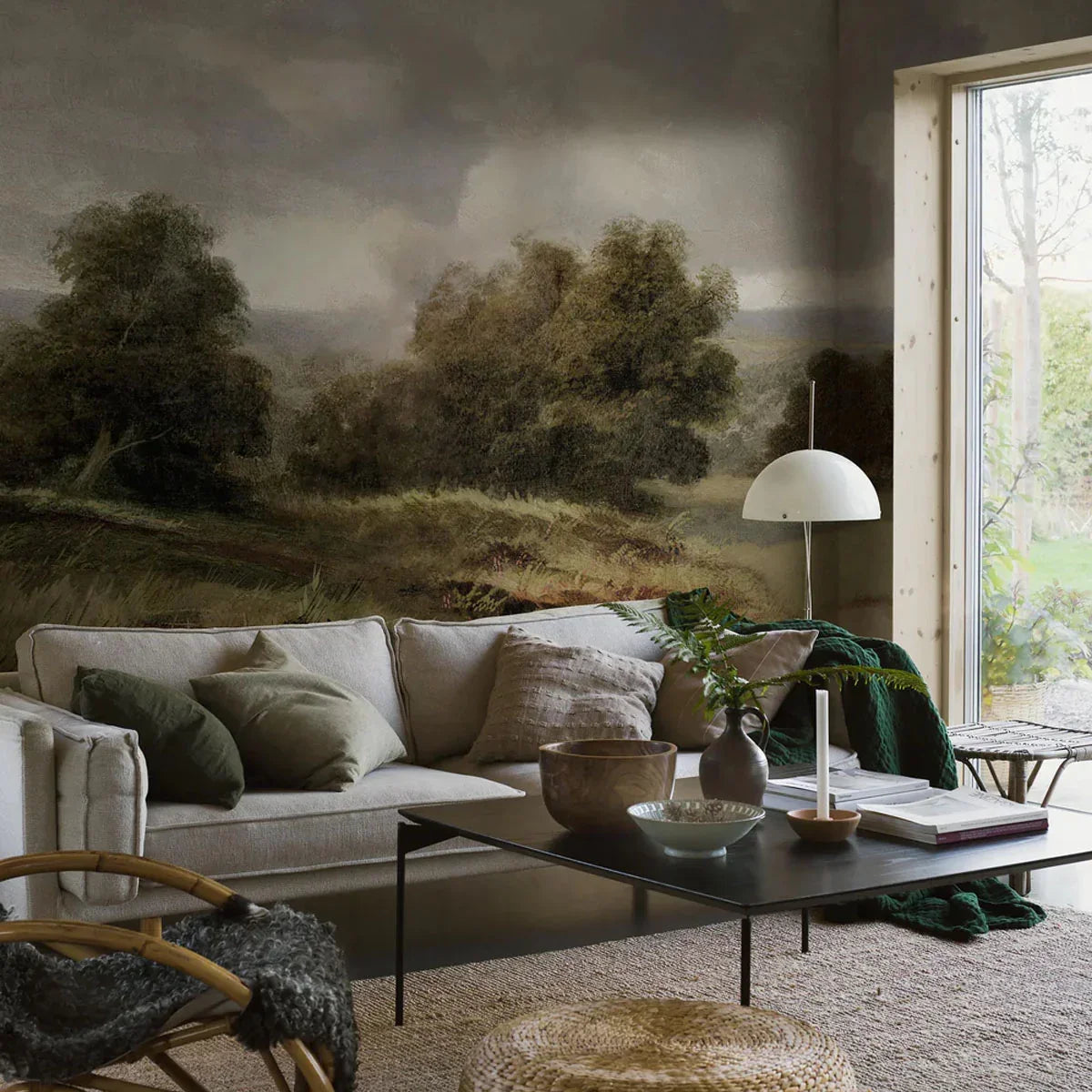Oilpainting Landscape Mural Wallpaper - Borastapeter