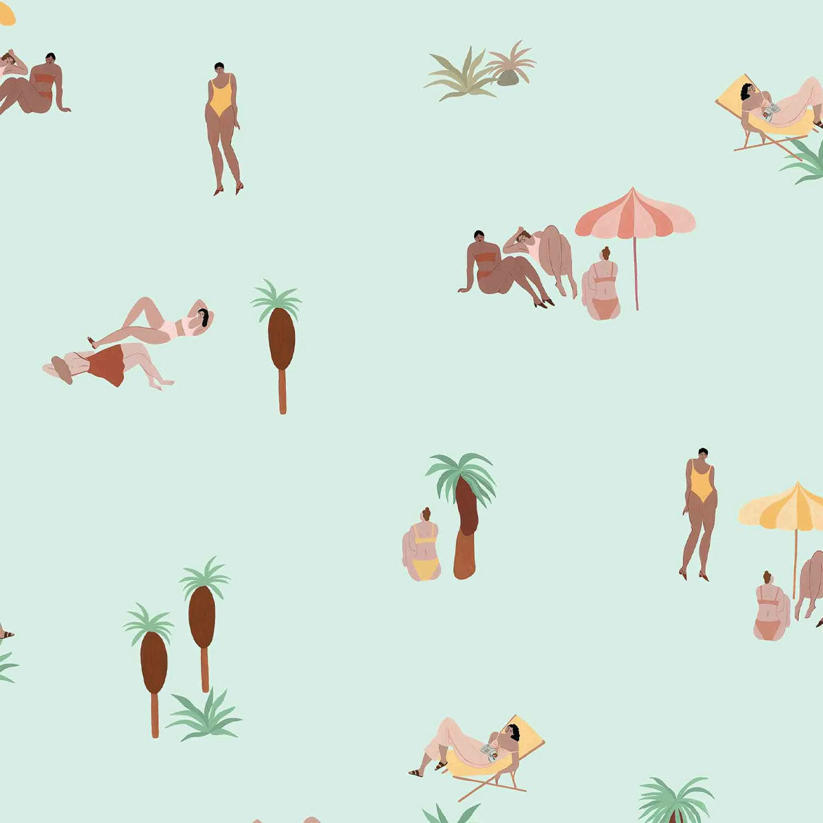 One Day at the Beach Wallpaper - Coordonne