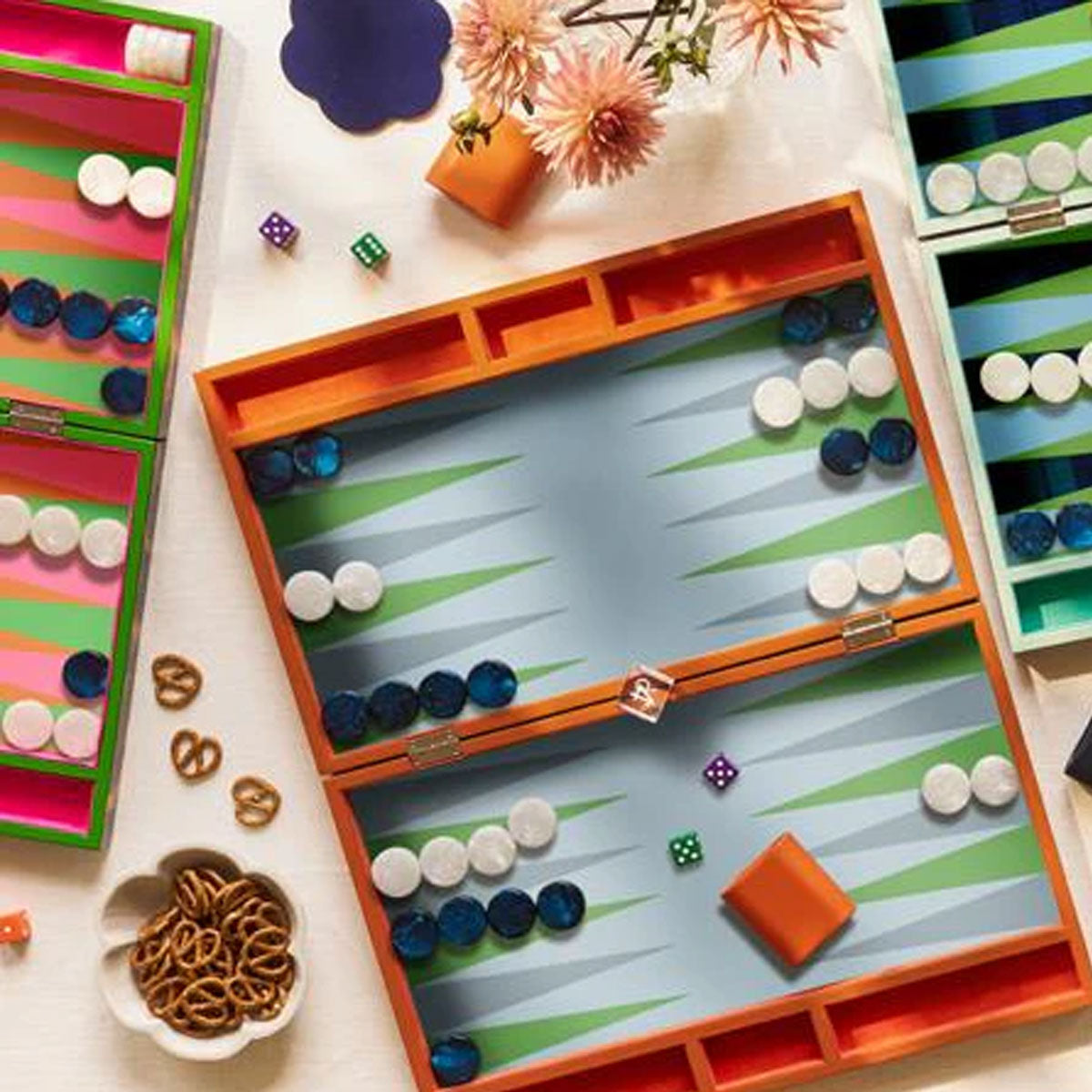 Lacquer Backgammon Set - Addison Ross