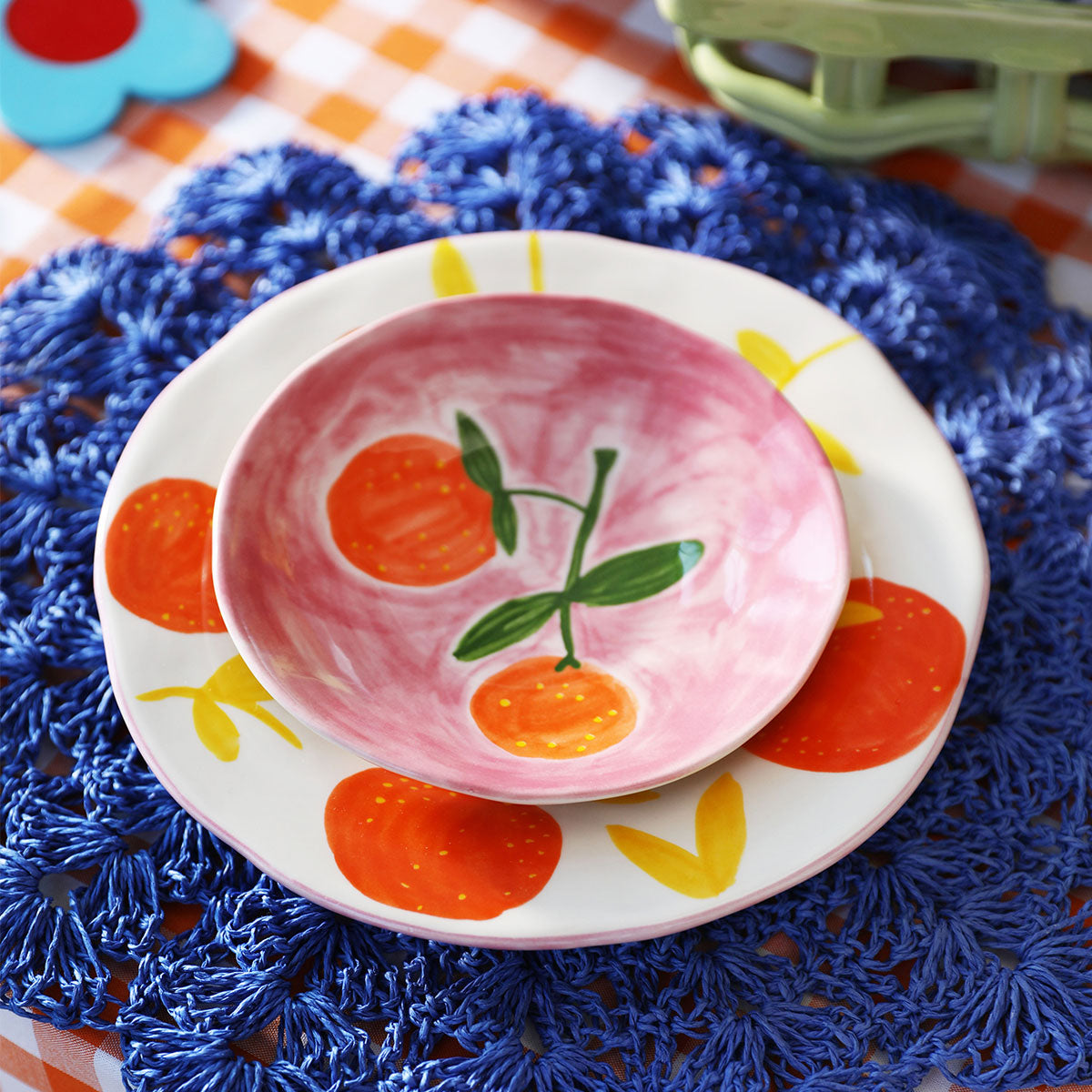 Orange Plate Set Of 4 - &Klevering