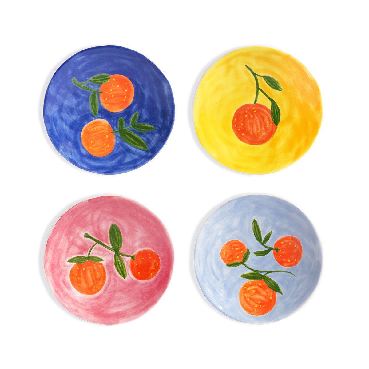 Orange Plate Set Of 4 - &Klevering