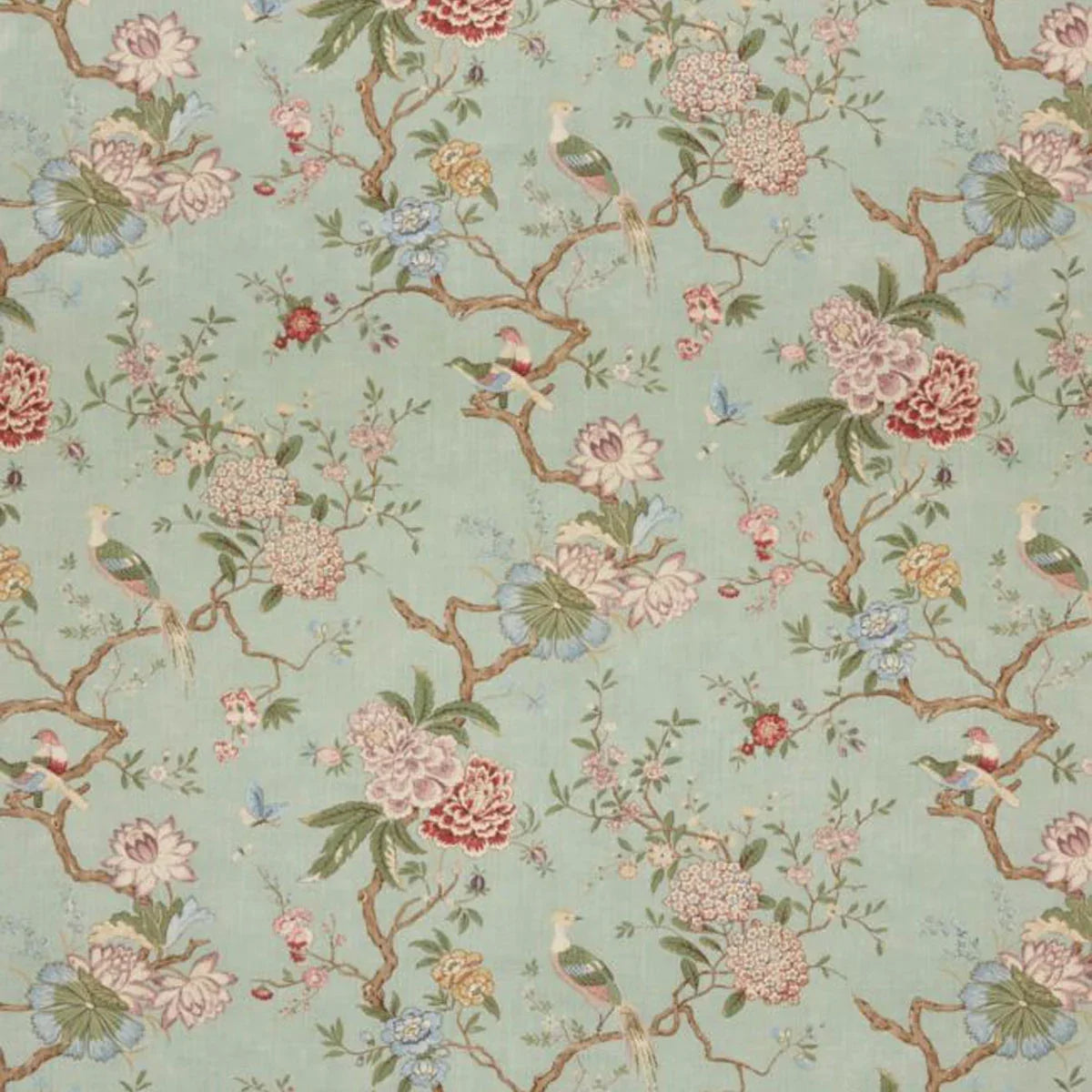 Oriental Bird Signature Fabric - GP&J Baker