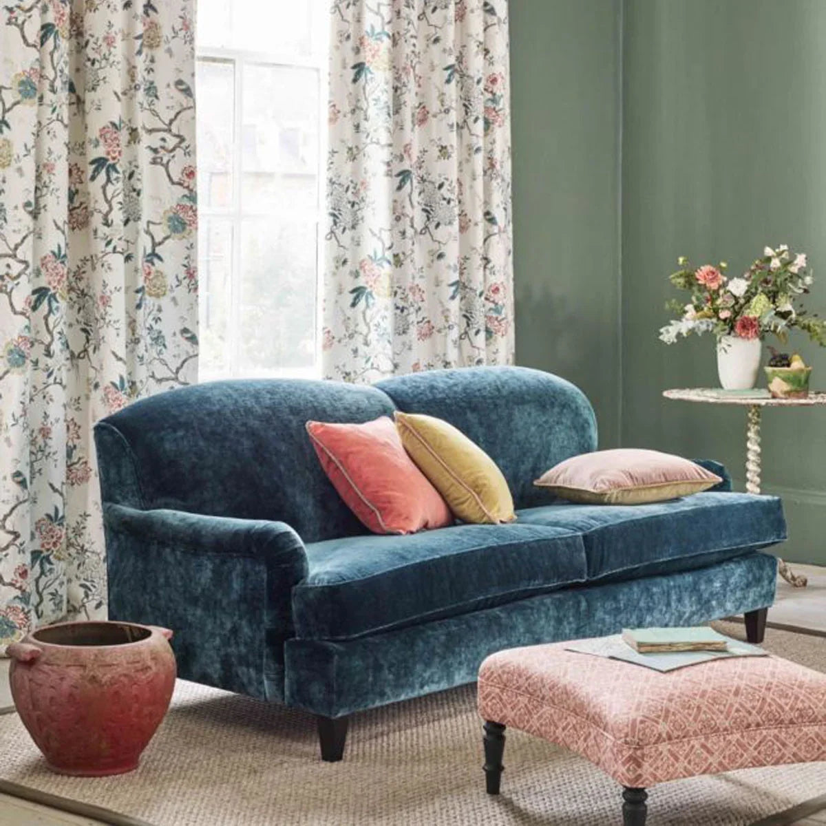 Oriental Bird Signature Fabric - GP&J Baker