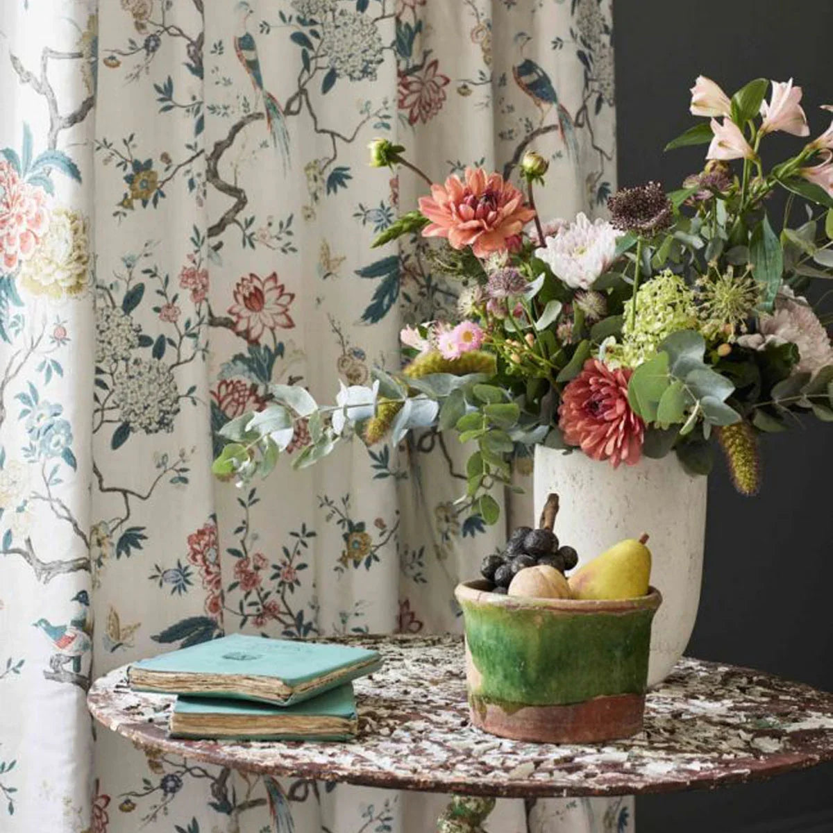 Oriental Bird Signature Fabric - GP&J Baker