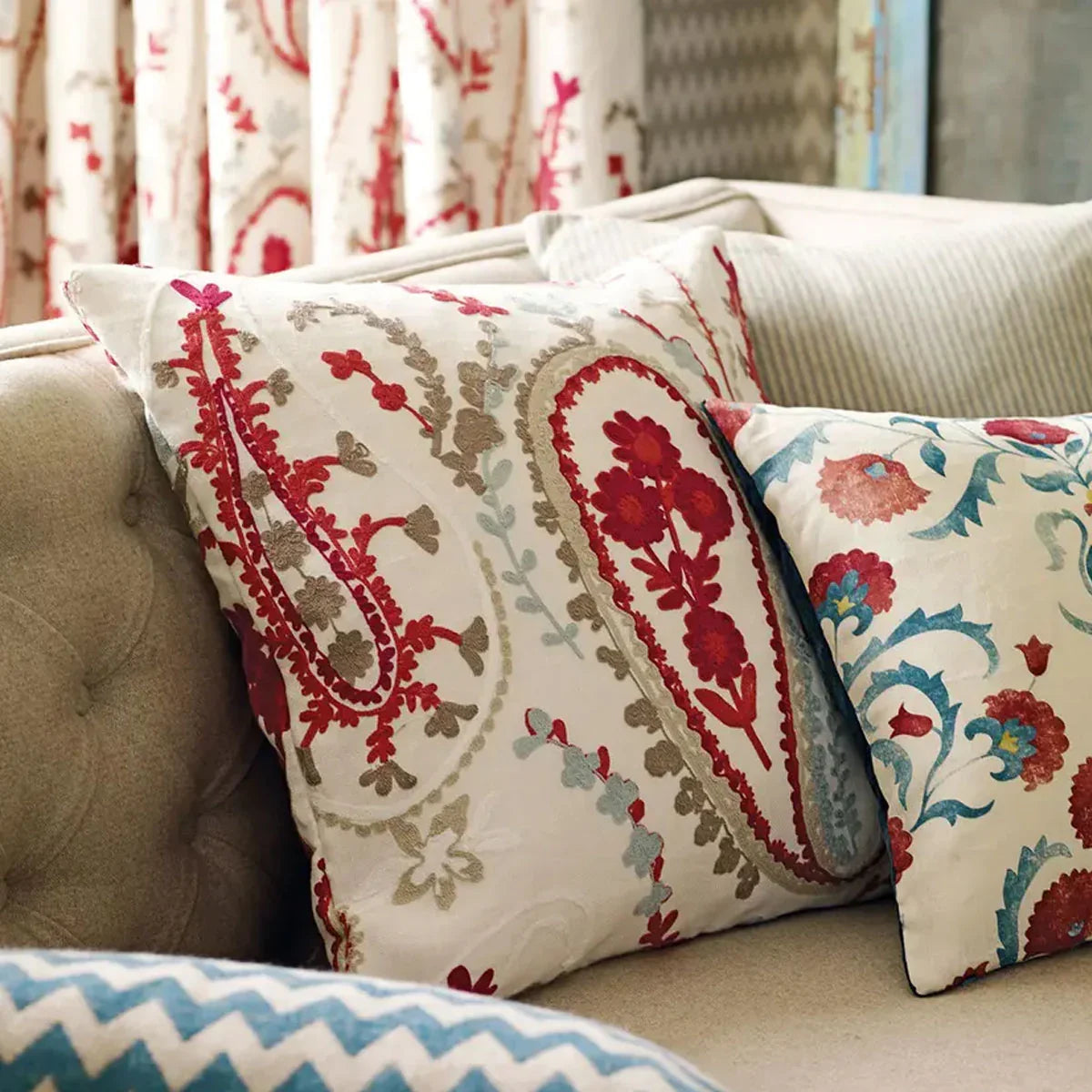 Ottoman Flowers Fabric - Sanderson