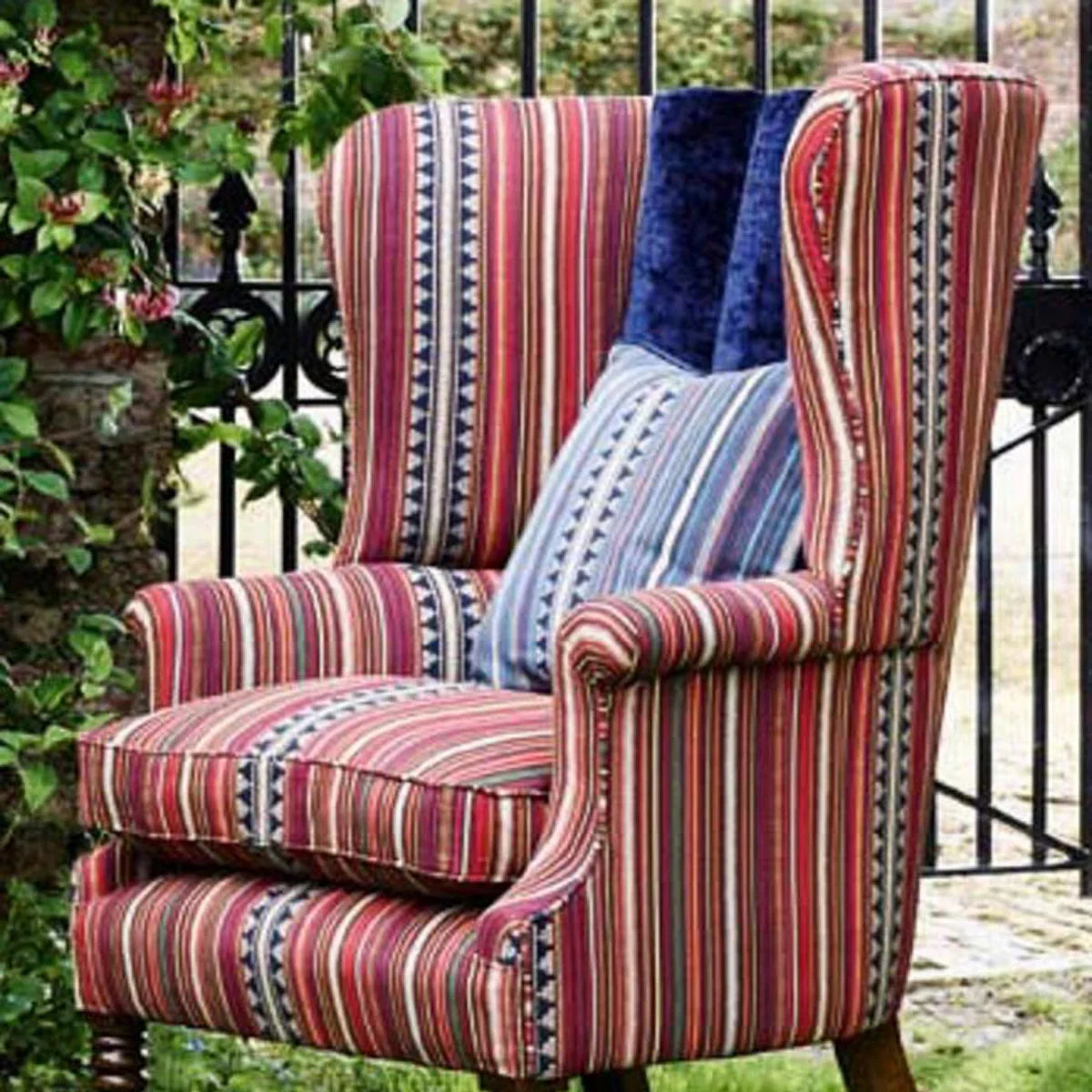 Pageant Stripe Fabric - Mulberry Home