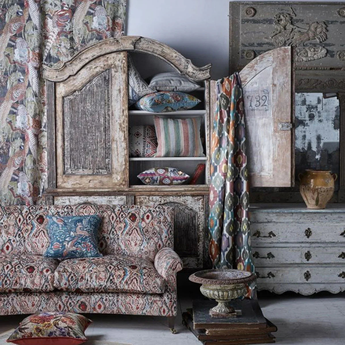 Paint Box Fabric - Mulberry Home