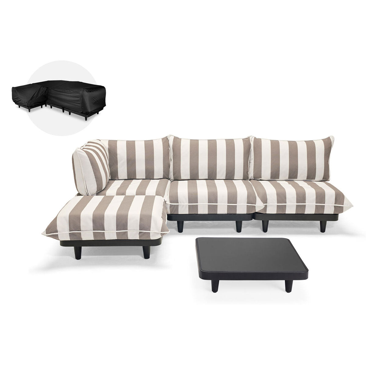 Paletti Lounge Furniture Set Large With Table + Free Cover - Fatboy