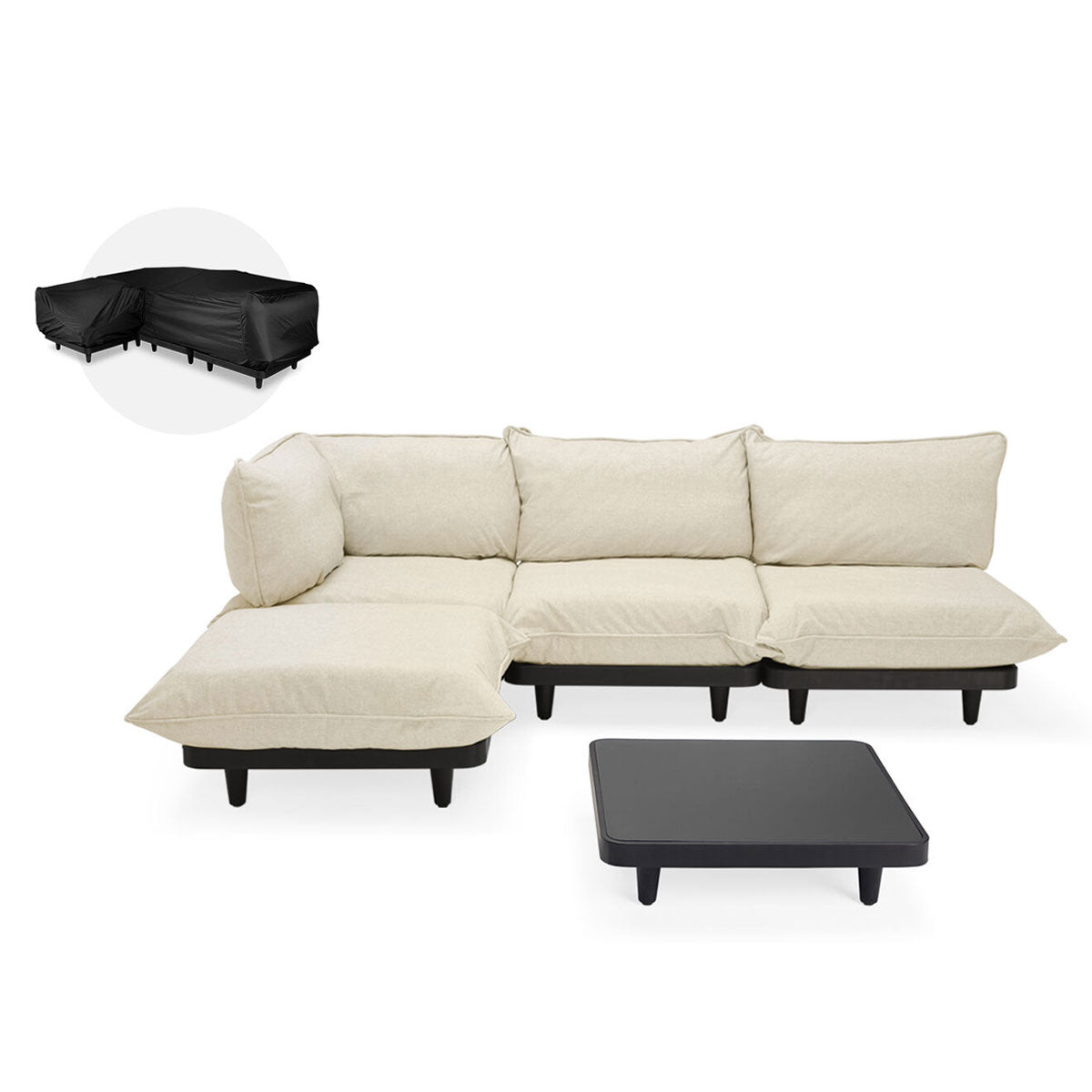 Paletti Lounge Furniture Set Large With Table + Free Cover - Fatboy