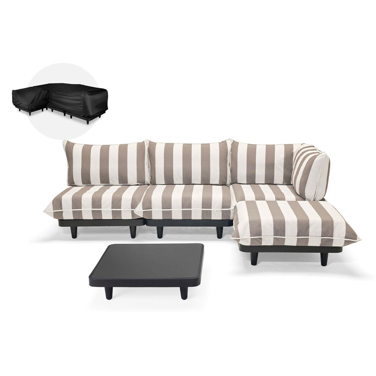 Paletti Lounge Furniture Set Large With Table + Free Cover - Fatboy