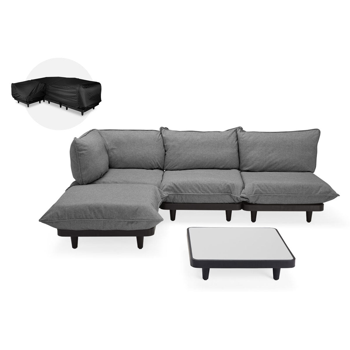 Paletti Lounge Furniture Set Large With Table + Free Cover - Fatboy
